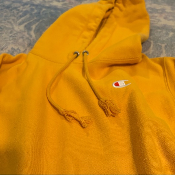 Champion Reverse Weave Mustard Yellow Sweatshirt - Picture 2 of 5
